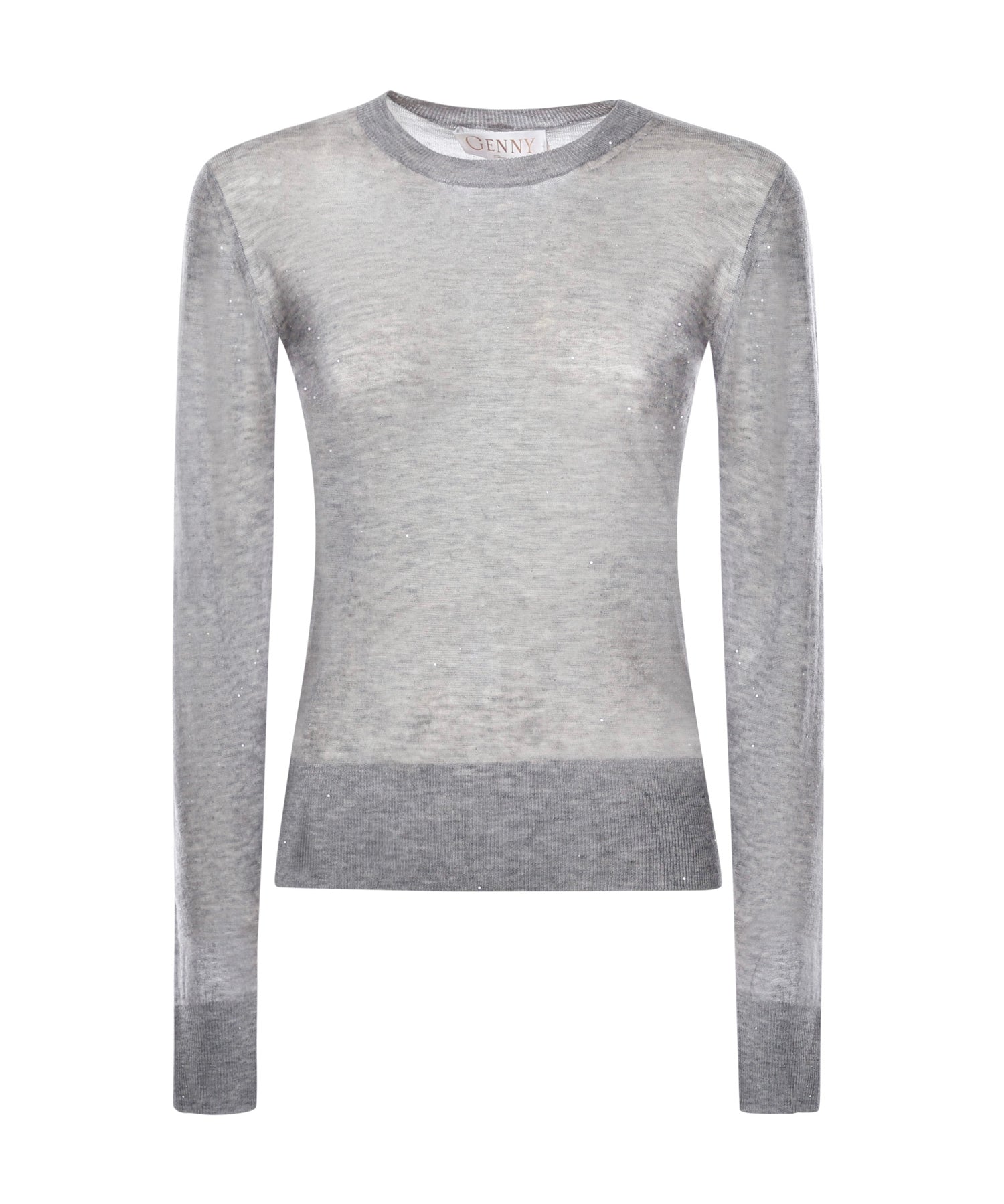 Maglia in lana ultrafine con paillettes 79AAF822 CMX43825 GENNY 