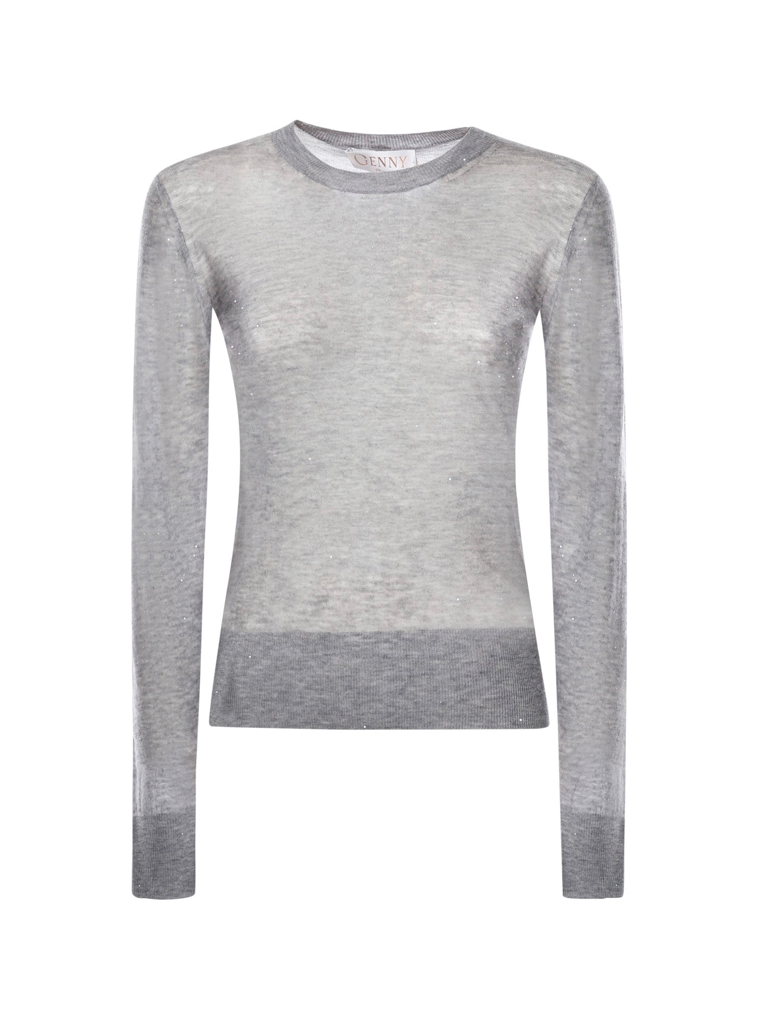 Maglia in lana ultrafine con paillettes 79AAF822 CMX43825 GENNY 