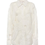 Camicia in tulle ricamato 79AAL644 JR008003 GENNY 