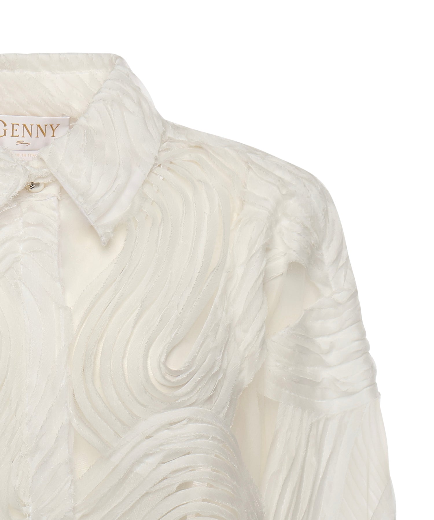 Camicia in tulle ricamato 79AAL644 JR008003 GENNY 