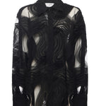 Camicia in tulle ricamato 79AAL644 JR008899 GENNY 
