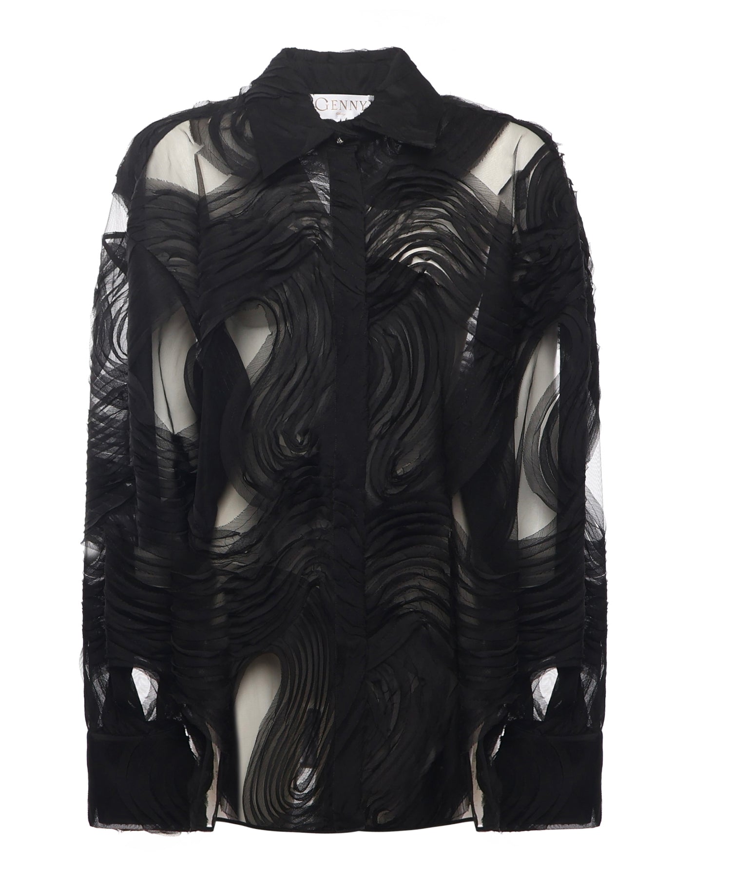 Camicia in tulle ricamato 79AAL644 JR008899 GENNY 