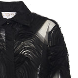 Camicia in tulle ricamato 79AAL644 JR008899 GENNY 