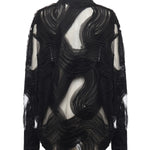 Camicia in tulle ricamato 79AAL644 JR008899 GENNY 