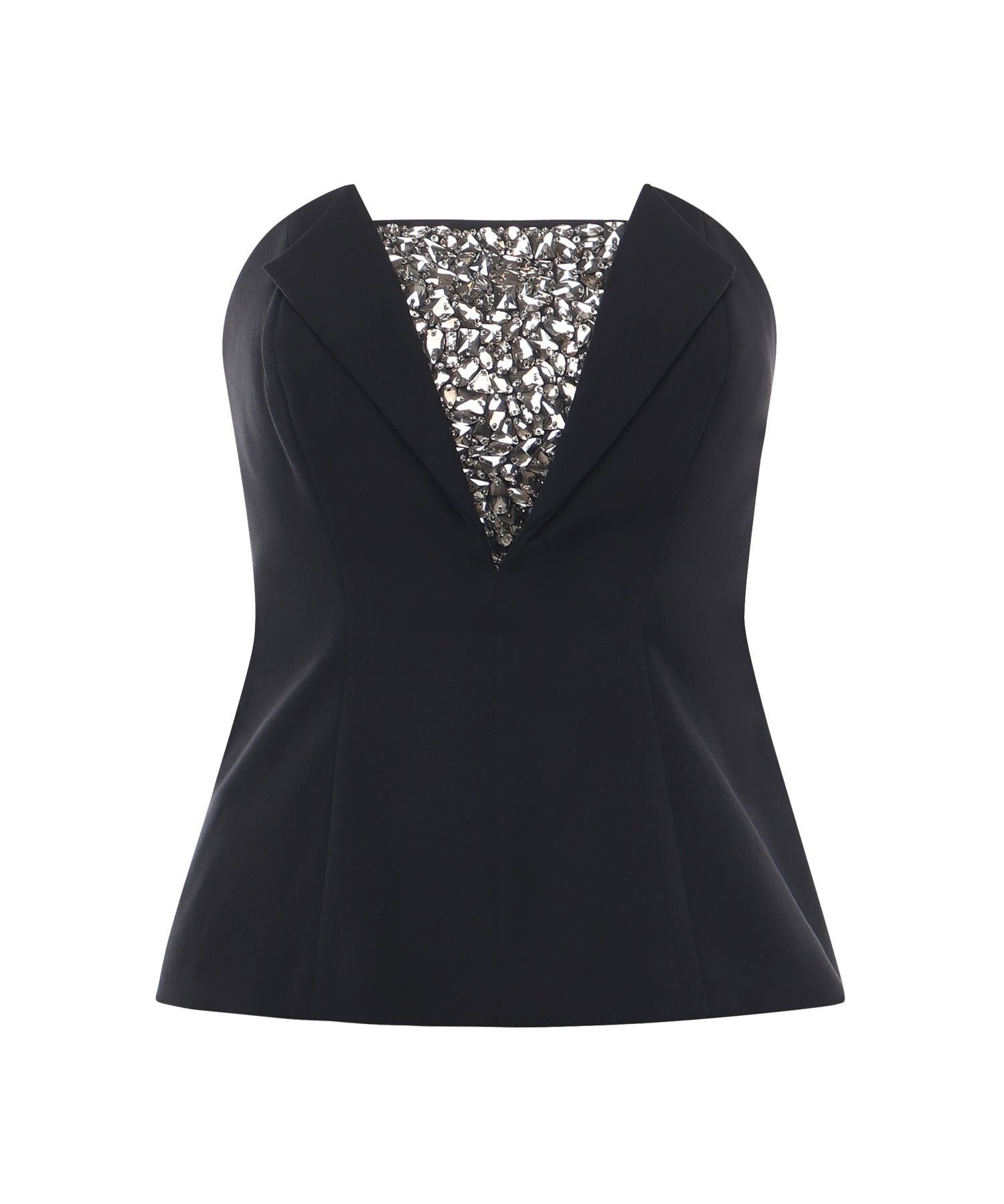 Top bustier con ricamo di strass 79AAM615 N0356899 GENNY 