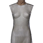 Top in rete strass 79AAM628 J0276899 GENNY 