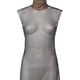 Top in rete strass 79AAM628 J0276899 GENNY 
