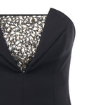 Abito tubino con ricamo di strass 79AAO416 N0356899 GENNY 