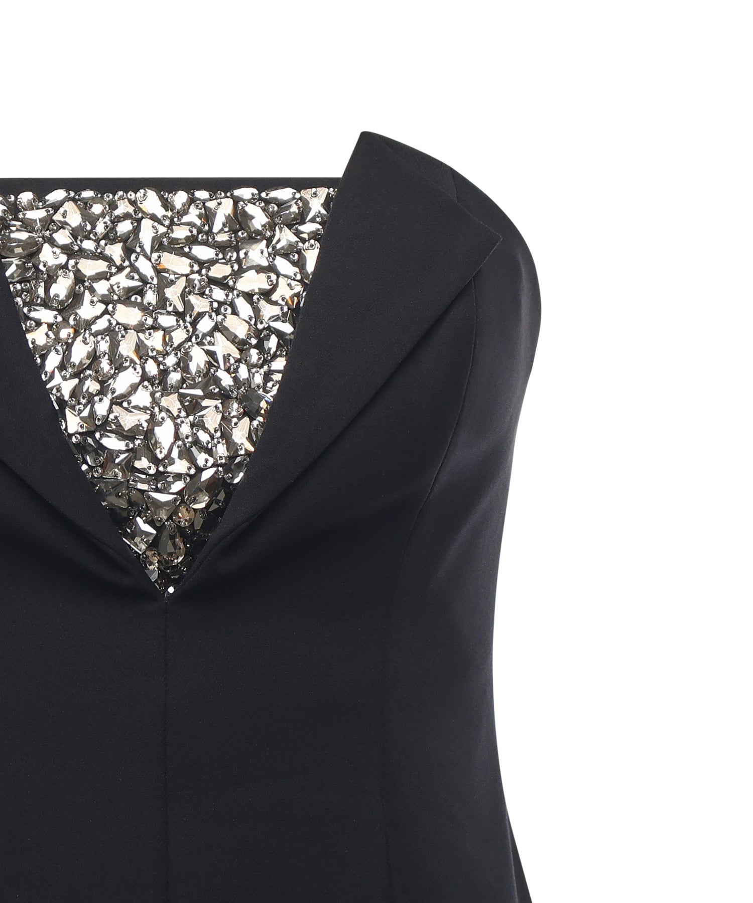 Abito tubino con ricamo di strass 79AAO416 N0356899 GENNY 