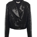 Giacca cropped con paillettes 79AAQ502 N0657899 GENNY 