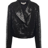 Giacca cropped con paillettes 79AAQ502 N0657899 GENNY 