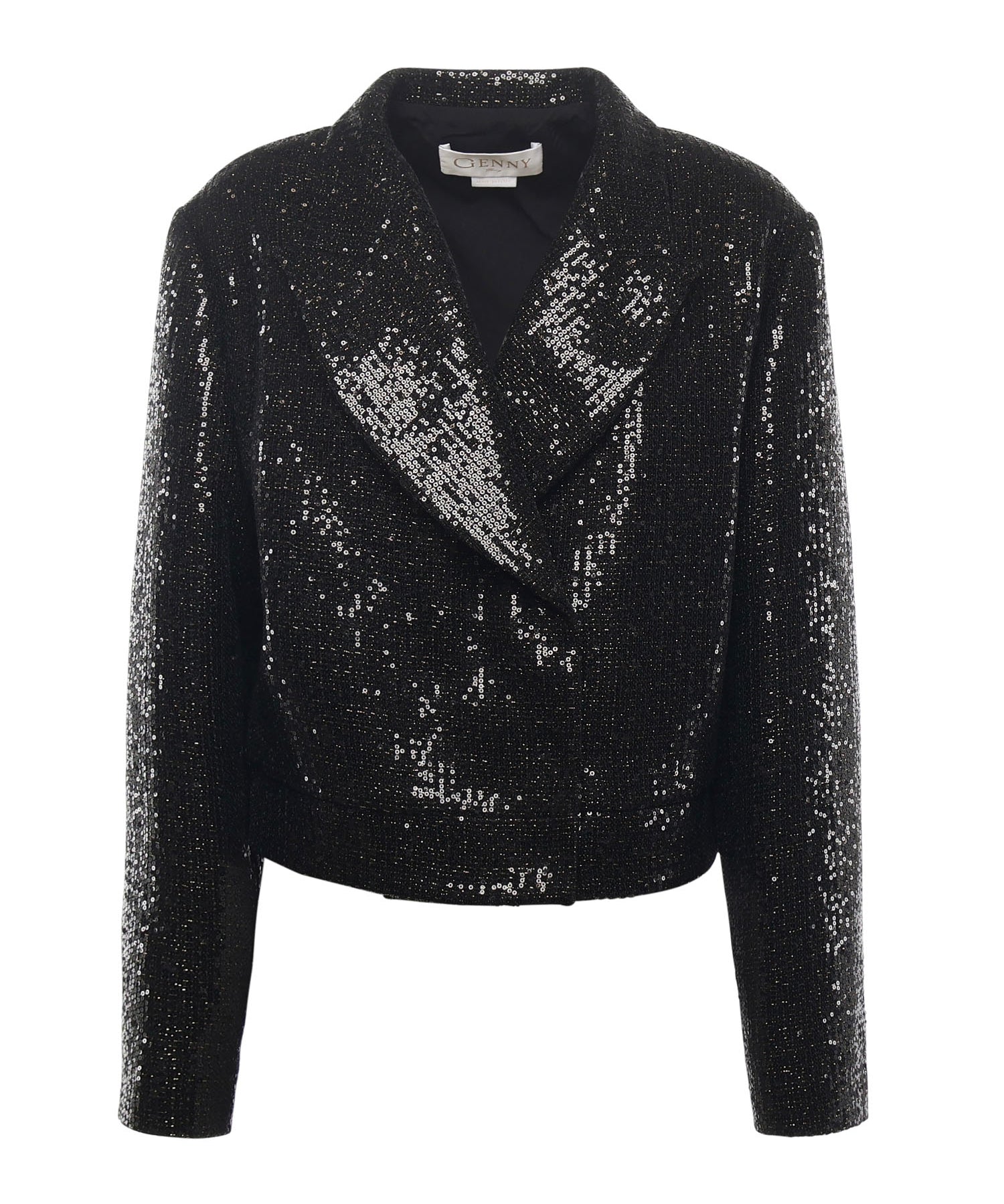 Giacca cropped con paillettes 79AAQ502 N0657899 GENNY 