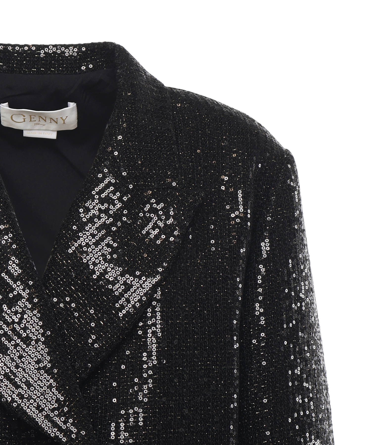 Giacca cropped con paillettes 79AAQ502 N0657899 GENNY 