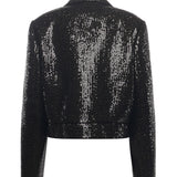 Giacca cropped con paillettes 79AAQ502 N0657899 GENNY 