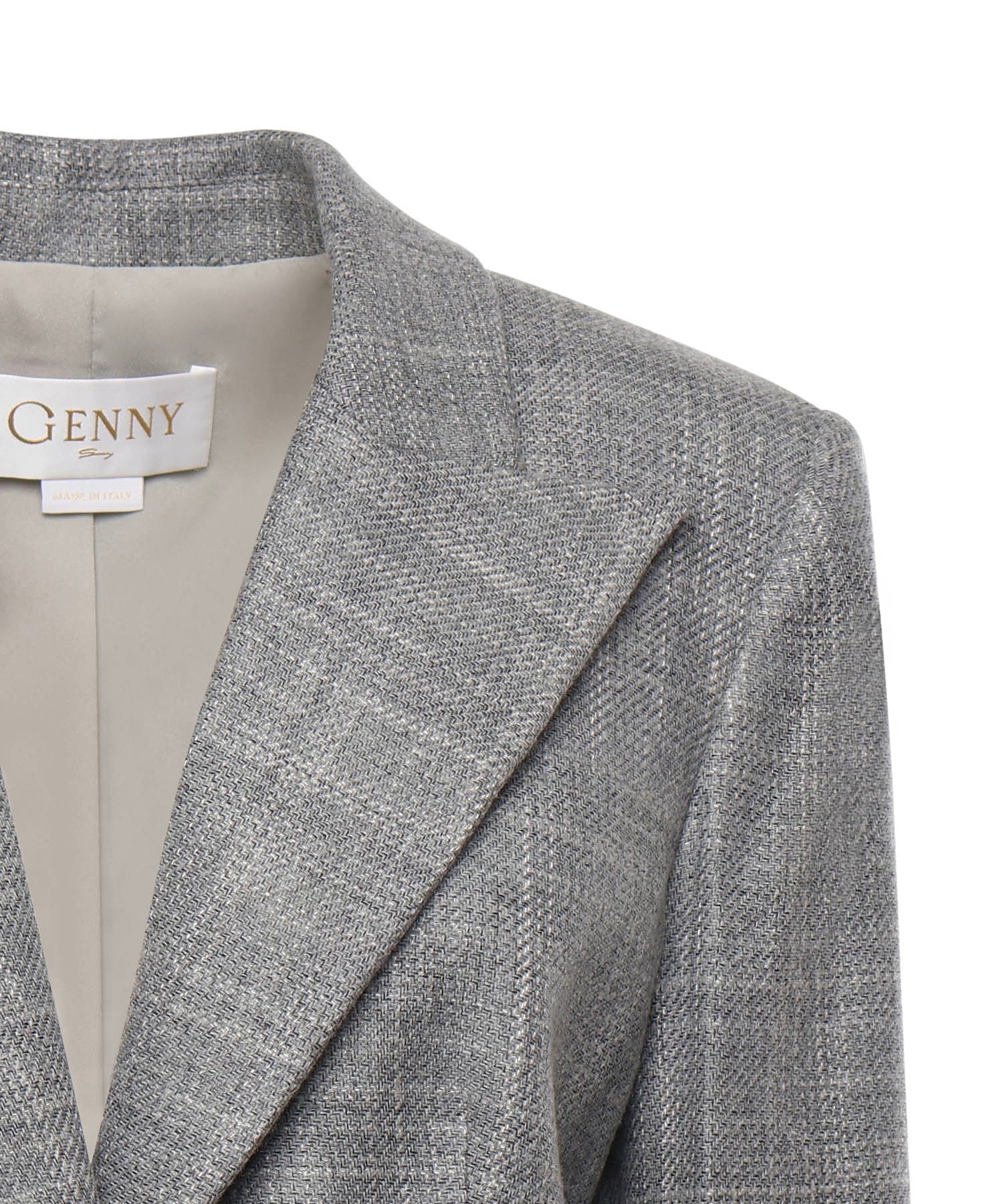 Giacca sartoriale monopetto in flanella 79AAQ509 N0615825 GENNY 