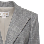 Giacca sartoriale monopetto in flanella 79AAQ509 N0615825 GENNY 