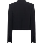 Giacca cropped in cady con dettaglio gioiello a X 79AAQ516 N0356899 GENNY 