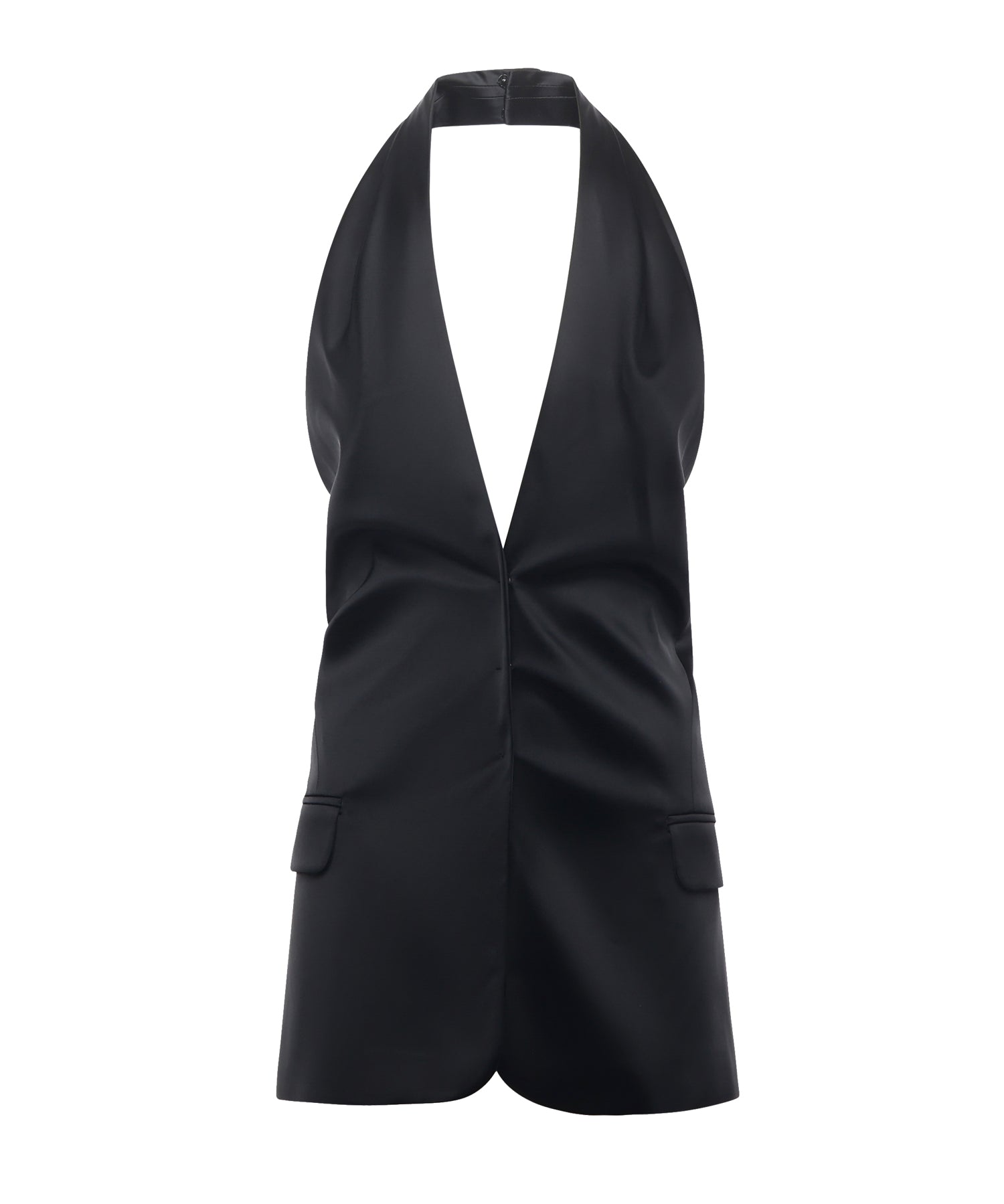 Top incrociato in satin 79AJM692 N0451899 GENNY 