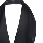 Top incrociato in satin 79AJM692 N0451899 GENNY 