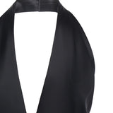 Top incrociato in satin 79AJM692 N0451899 GENNY 