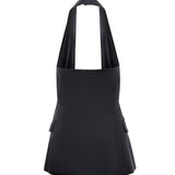 Top incrociato in satin 79AJM692 N0451899 GENNY 