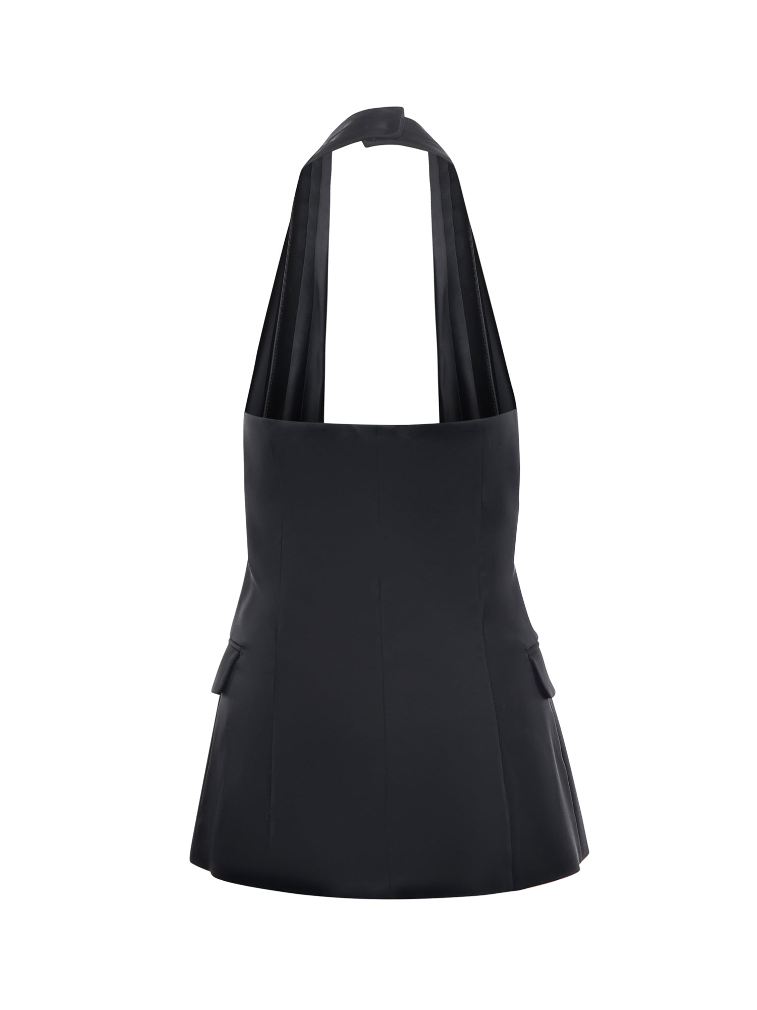 Top incrociato in satin 79AJM692 N0451899 GENNY 