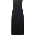 Abito midi con ricamo gioiello 79AJO473 N0278899 GENNY 