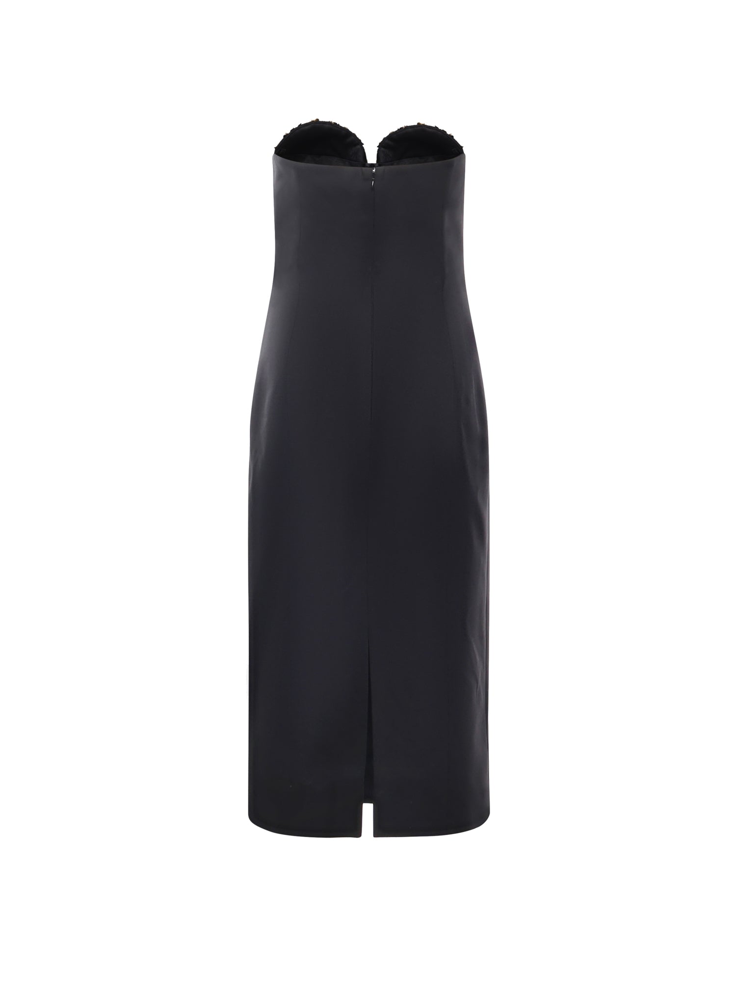 Abito midi con ricamo gioiello 79AJO473 N0278899 GENNY 