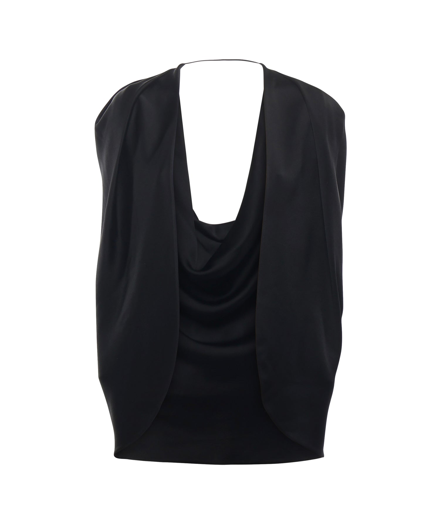 Mantella in satin con drappeggio 79AJQ552 N0707899 GENNY 