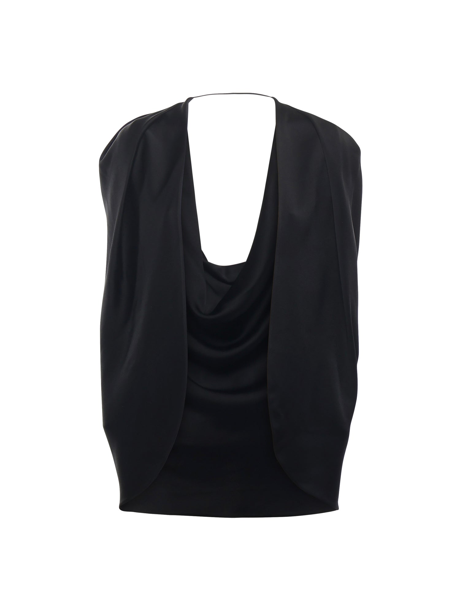 Mantella in satin con drappeggio 79AJQ552 N0707899 GENNY 
