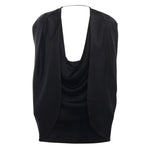 Mantella in satin con drappeggio 79AJQ552 N0707899 GENNY 