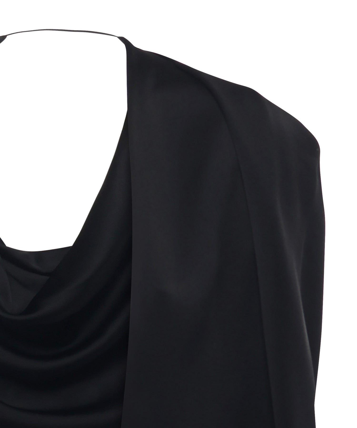 Mantella in satin con drappeggio 79AJQ552 N0707899 GENNY 