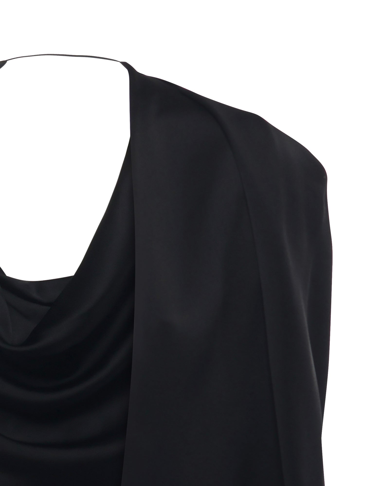 Mantella in satin con drappeggio 79AJQ552 N0707899 GENNY 