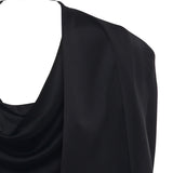 Mantella in satin con drappeggio 79AJQ552 N0707899 GENNY 