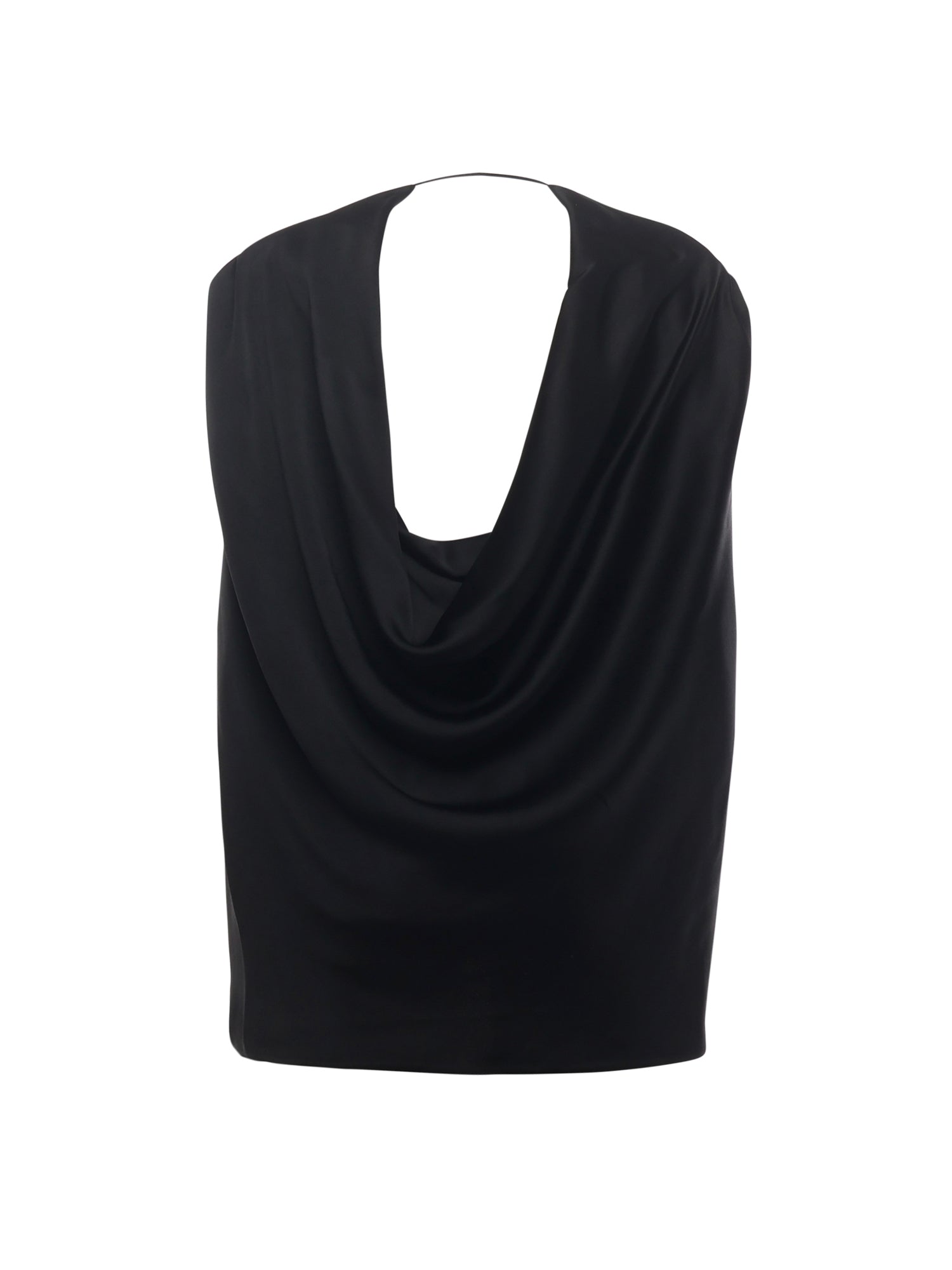 Mantella in satin con drappeggio 79AJQ552 N0707899 GENNY 