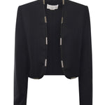 Giacca cropped con dettagli metallci 79AJQ554 N0278899 GENNY 