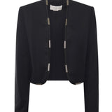 Giacca cropped con dettagli metallci 79AJQ554 N0278899 GENNY 