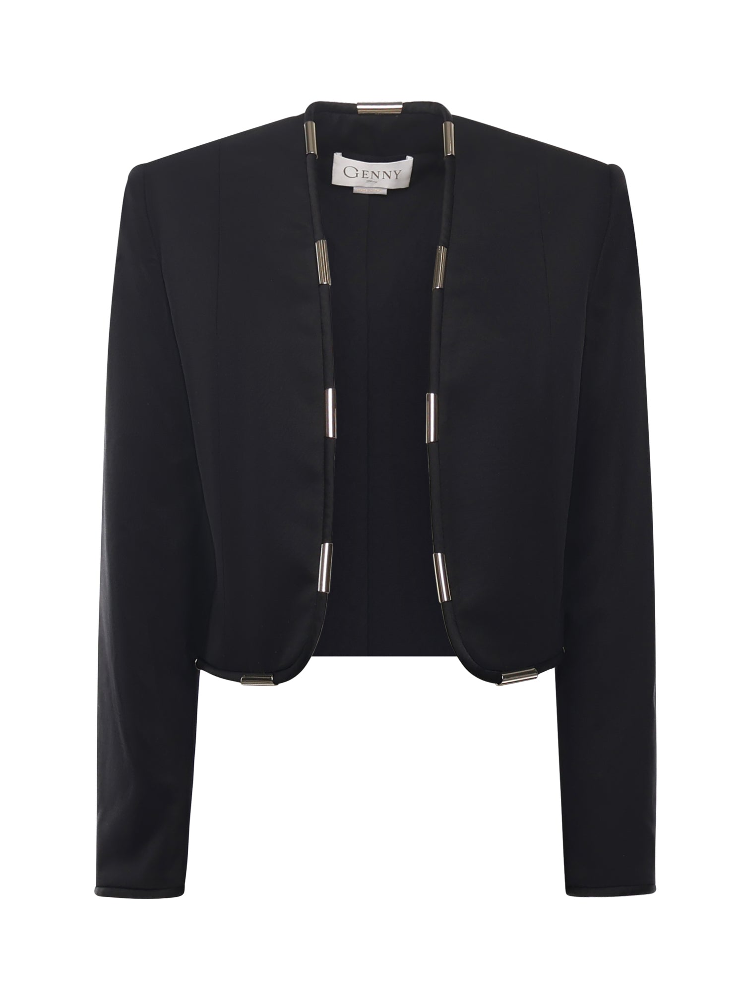Giacca cropped con dettagli metallci 79AJQ554 N0278899 GENNY 