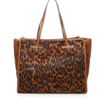 Borsa shopping Marcella in pelle con stampa BS12120 064 GIANNI CHIARINI 