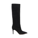 Stivali in camoscio G80626 85RICC45NERO GIANVITO ROSSI 