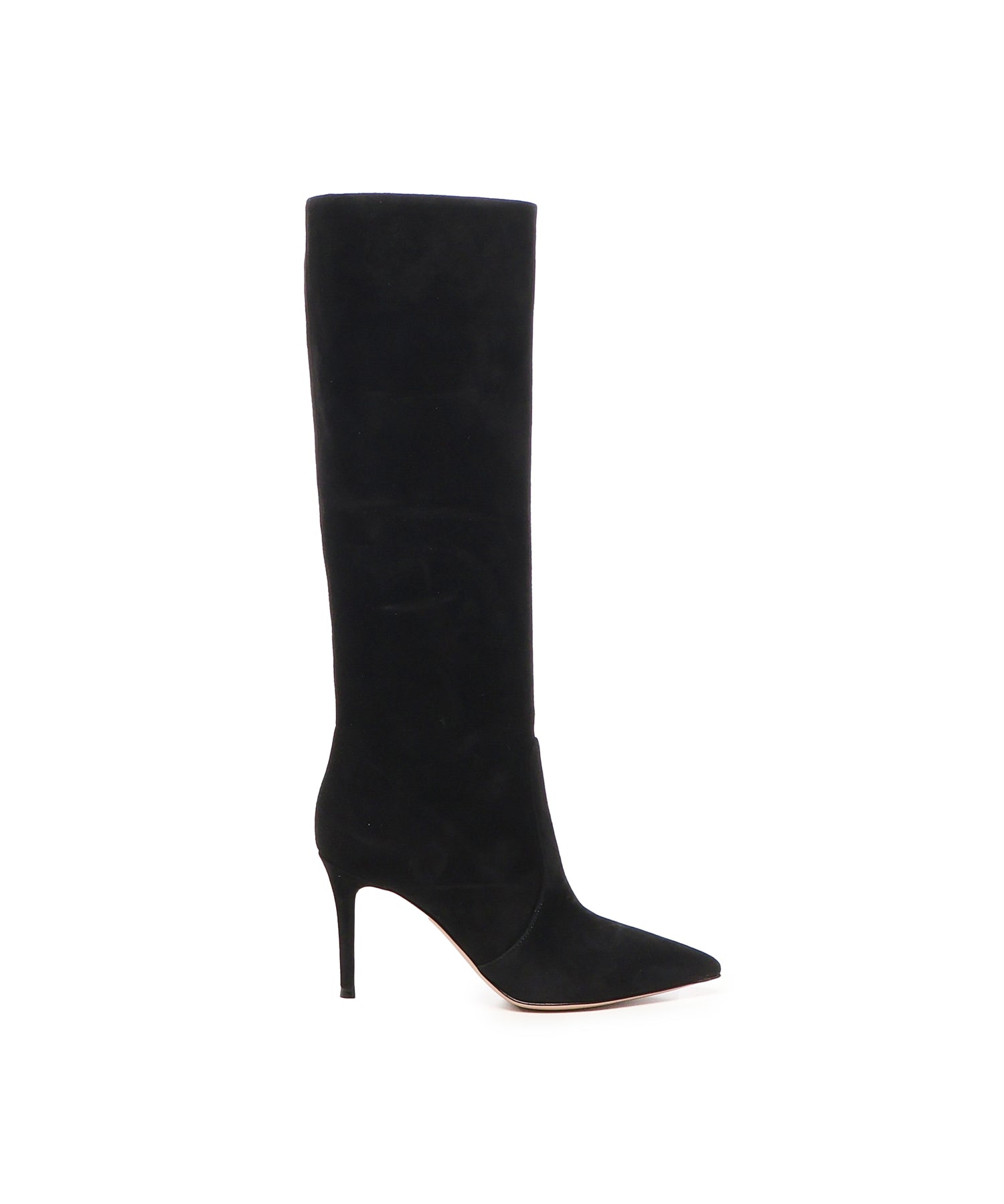 Stivali in camoscio G80626 85RICC45NERO GIANVITO ROSSI 
