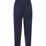 Pantaloni Astro in gabardine di misto lana ASTRO BLU GIULIANO GALIANO 