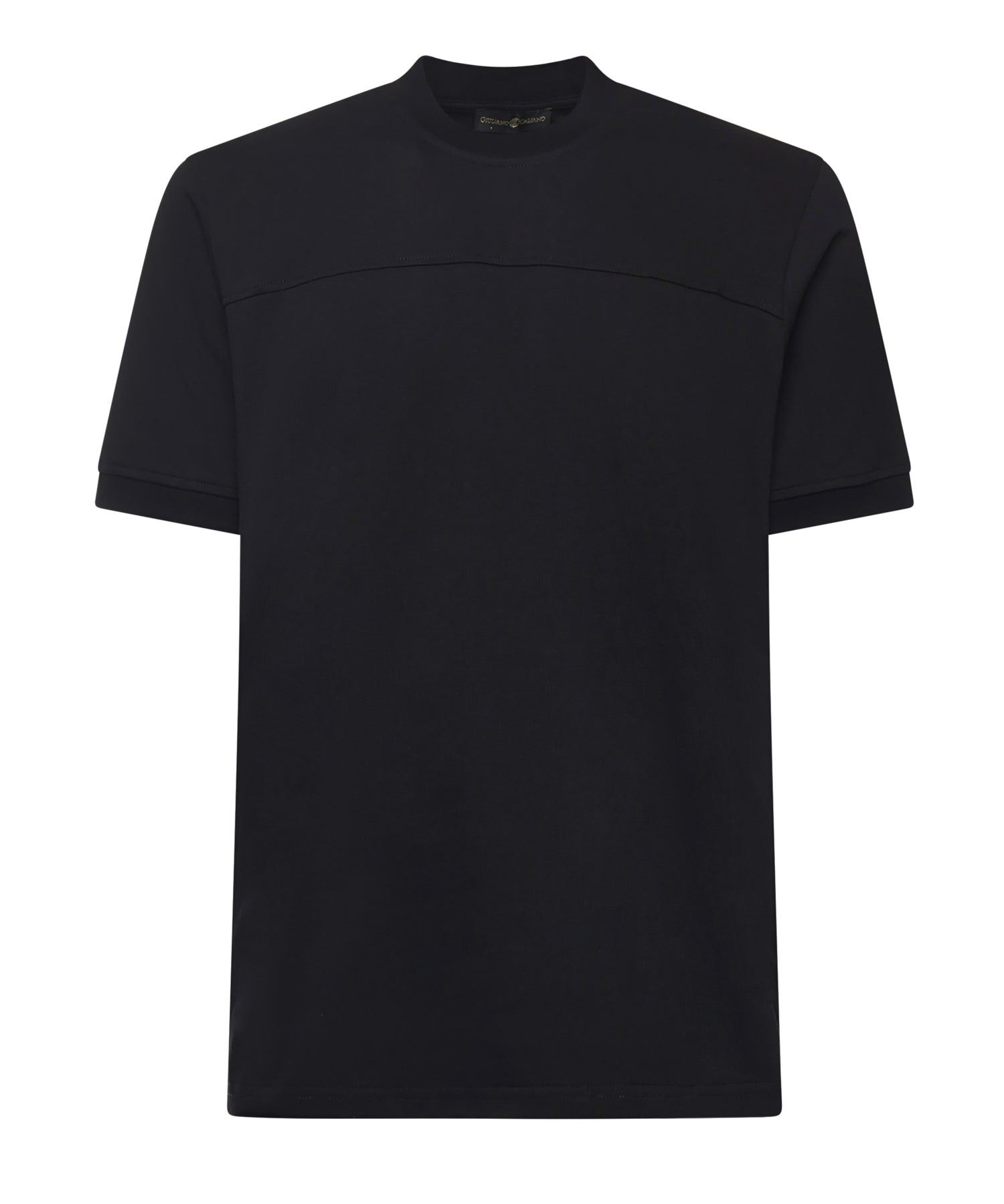 T-shirt Bob in puro cotone<BR/> BOB NERO GIULIANO GALIANO 