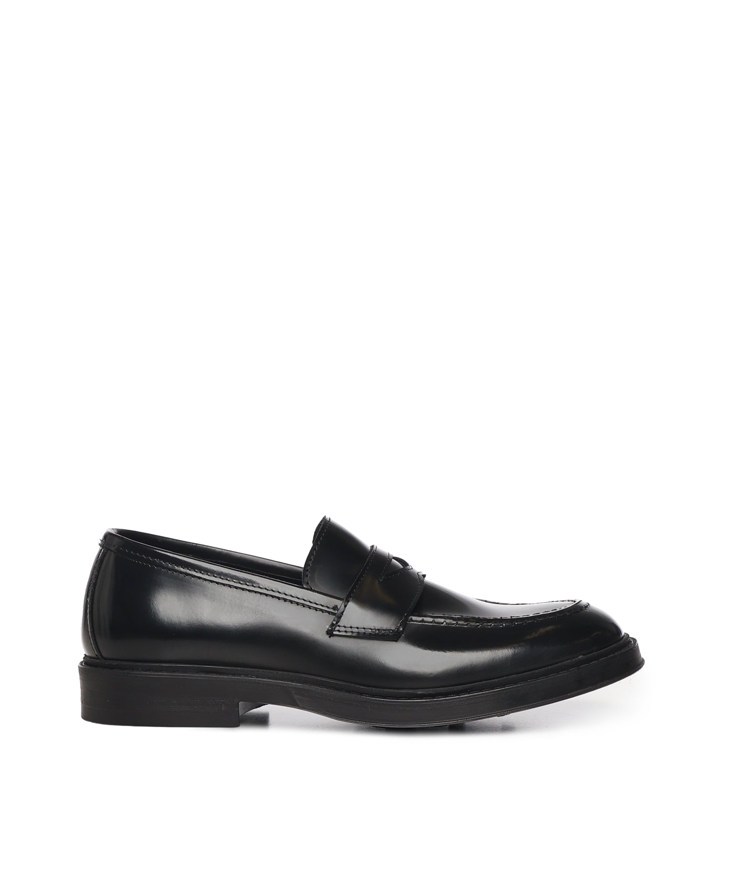 Mocassini Fred in pelle abrasivato<BR/> FRED ABRASIVATONERO GIULIANO GALIANO 