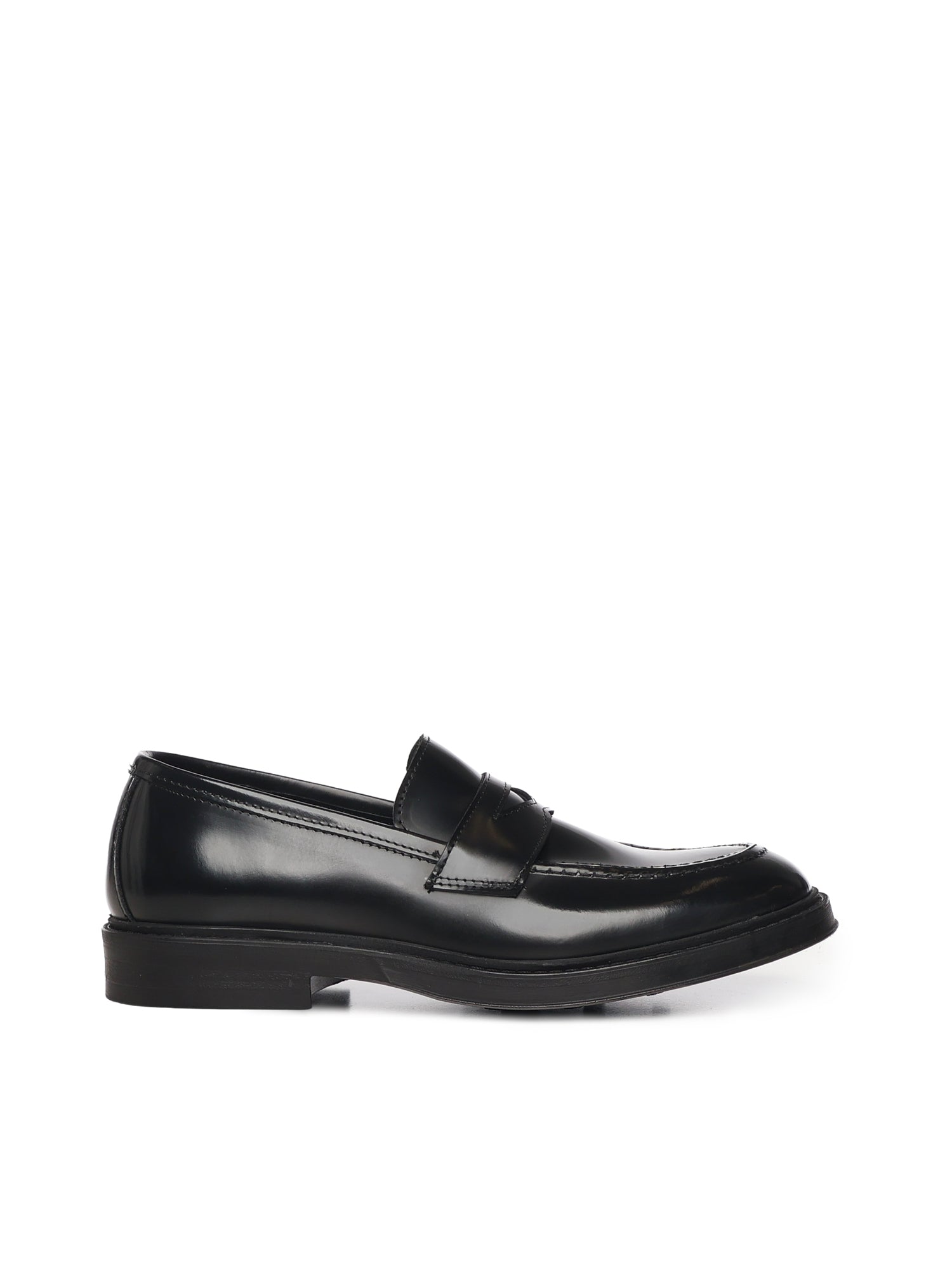 Mocassini Fred in pelle abrasivato<BR/> FRED ABRASIVATONERO GIULIANO GALIANO 