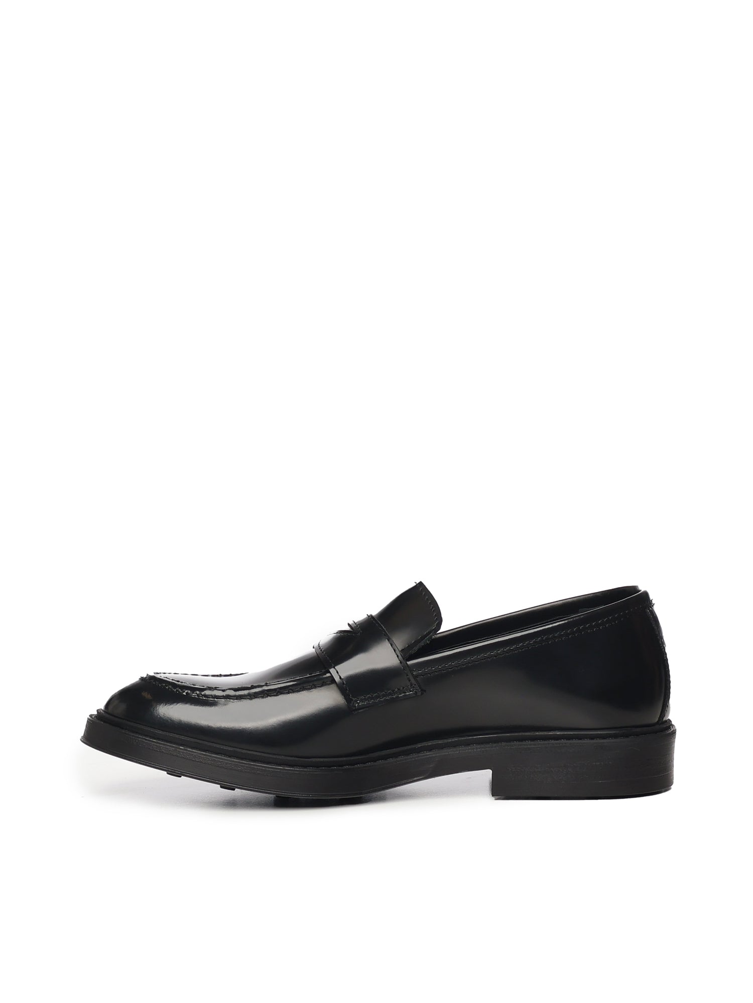 Mocassini Fred in pelle abrasivato<BR/> FRED ABRASIVATONERO GIULIANO GALIANO 
