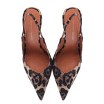 Décolleté slingback Holly in raso stampa animalier HOLLY 90 RASOLEOPARD GIULIANO GALIANO 