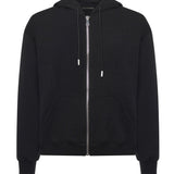 Felpa Hugel con zip HUGEL NERO GIULIANO GALIANO 