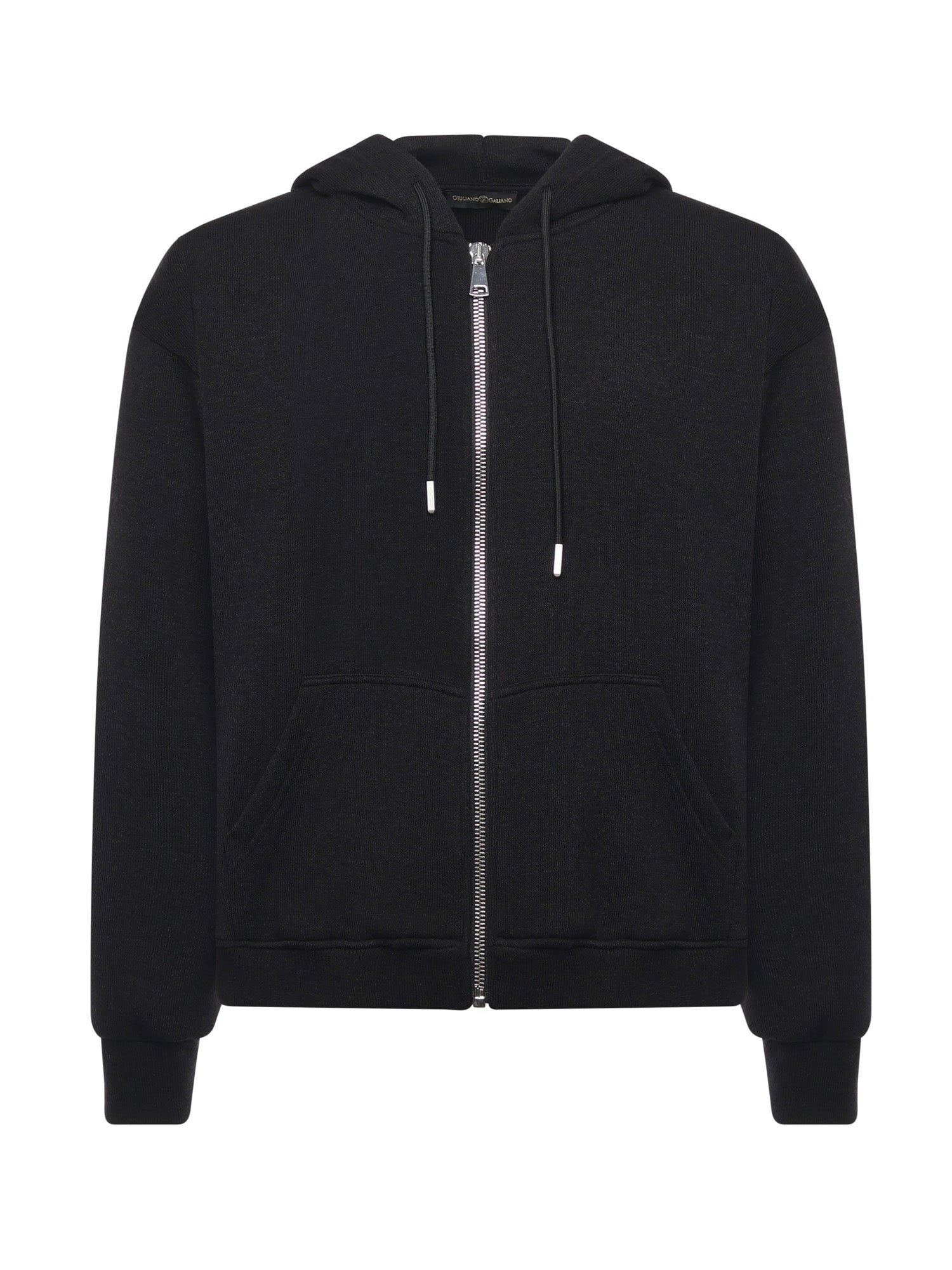 Felpa Hugel con zip HUGEL NERO GIULIANO GALIANO 