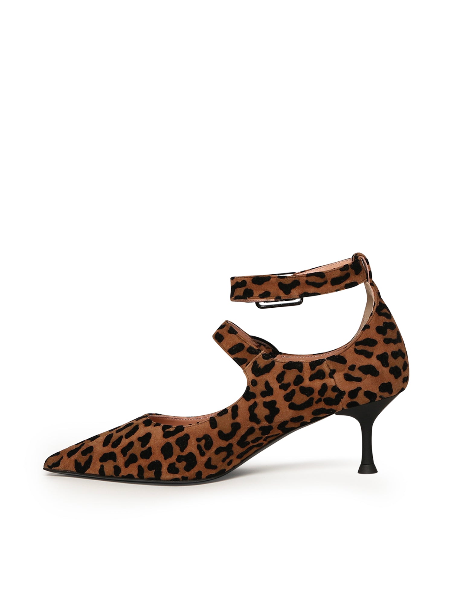 Pumps slingback Thalia in camoscio TALUCI LEOFLO BRANDY/VERLUX NERO GIULIANO GALIANO 